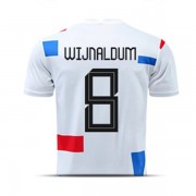 Camisetas De Futbol Selección Países Bajos Copa Mundial 2022 Gioginio Wijnaldum 8 Segunda Equipación